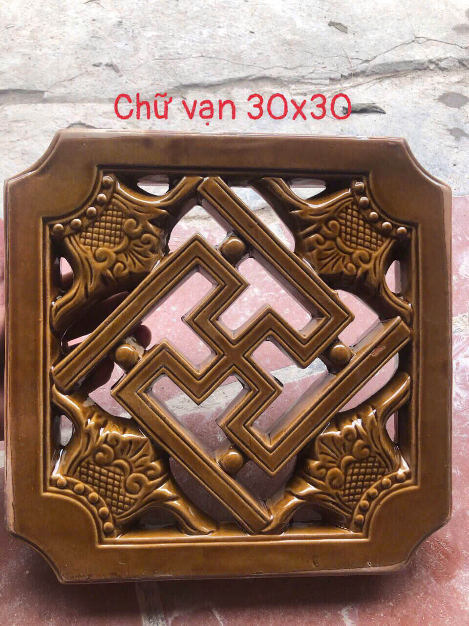 Gạch bông gió bát tràng 09