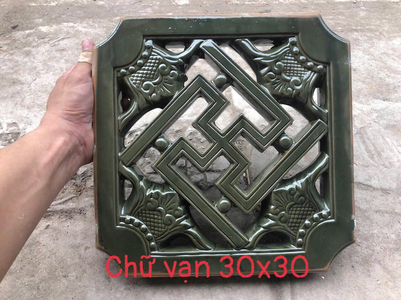 Gạch bông gió bát tràng 010