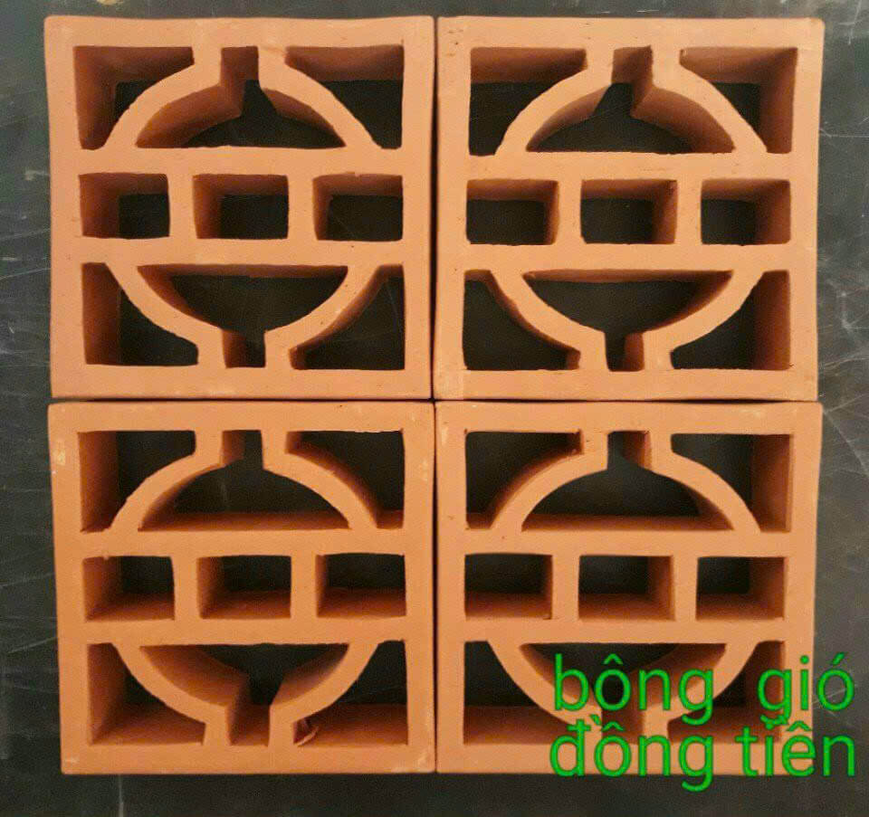 Gạch bông gió đồng tiền