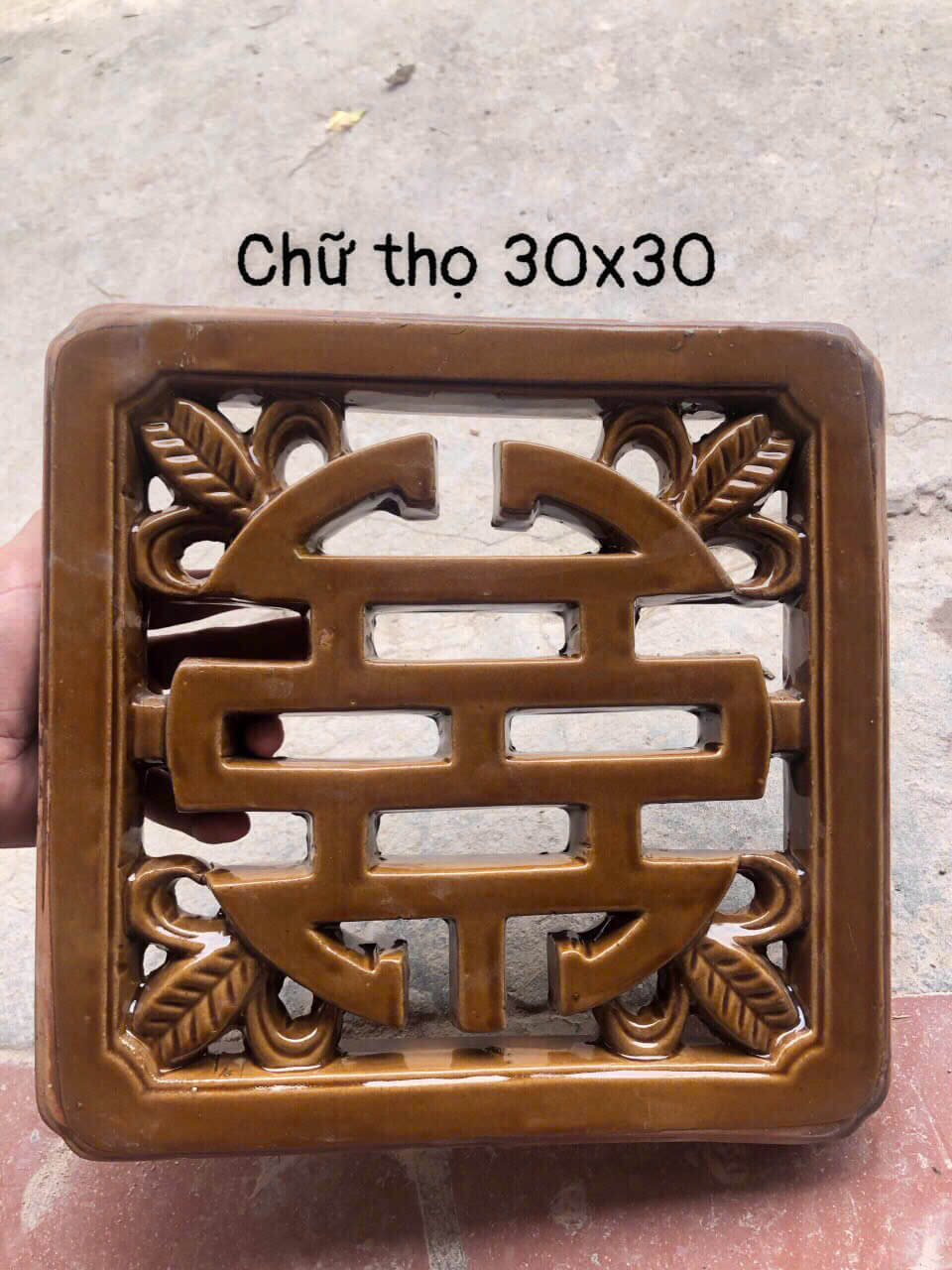 Gạch bông gió bát tràng 019